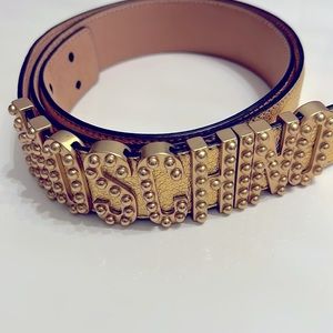 Gold Moschino belt